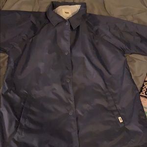 Vans navy rain jacket